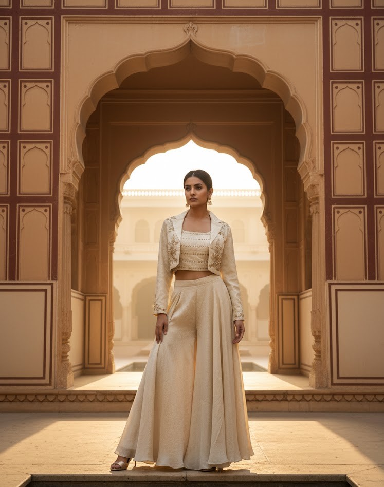 WOMEN ETHNIC CROP TOP